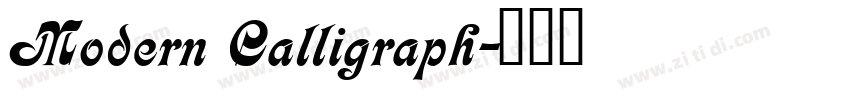 Modern Calligraph字体转换